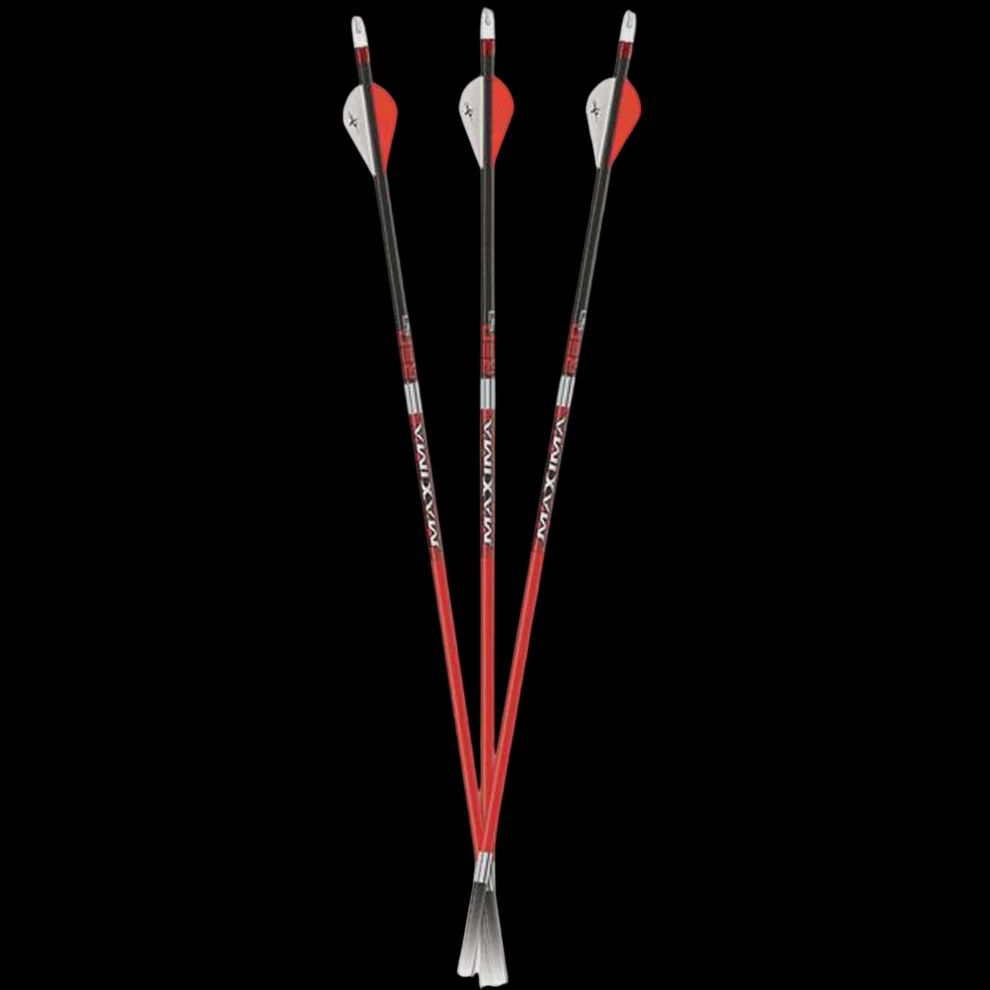 CARBON EXPRESS MAXIMA RED SD FLETCHED ARROWS PER 6