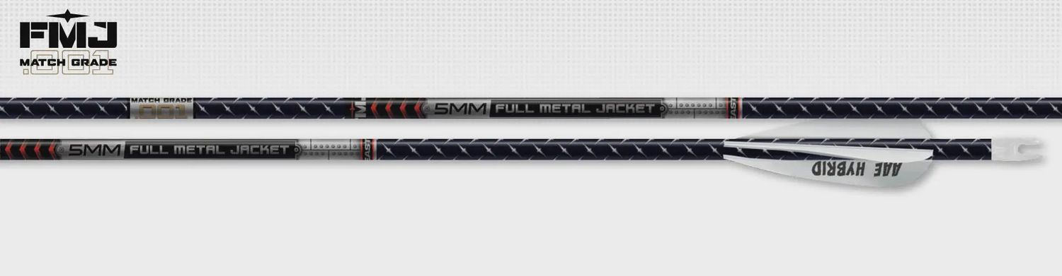 EASTON 5MM FMJ MATCH GRADE SHAFTS W/HIT AND COLLARS 12 PK