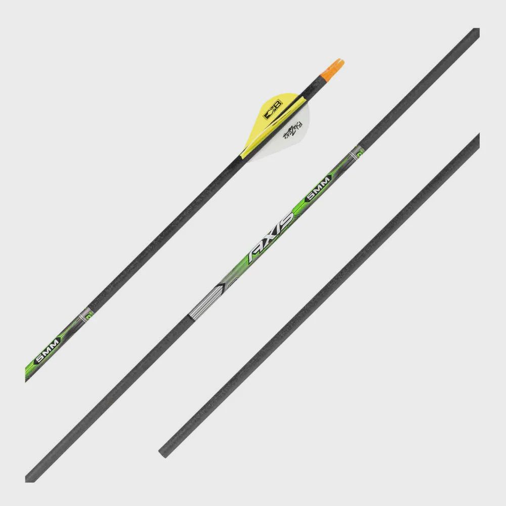EASTON AXIS 5MM FLETCHED FROM RACK PER 6