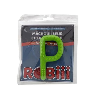 Chewable Textured “P” - Chewable toy - chewable sensory toy