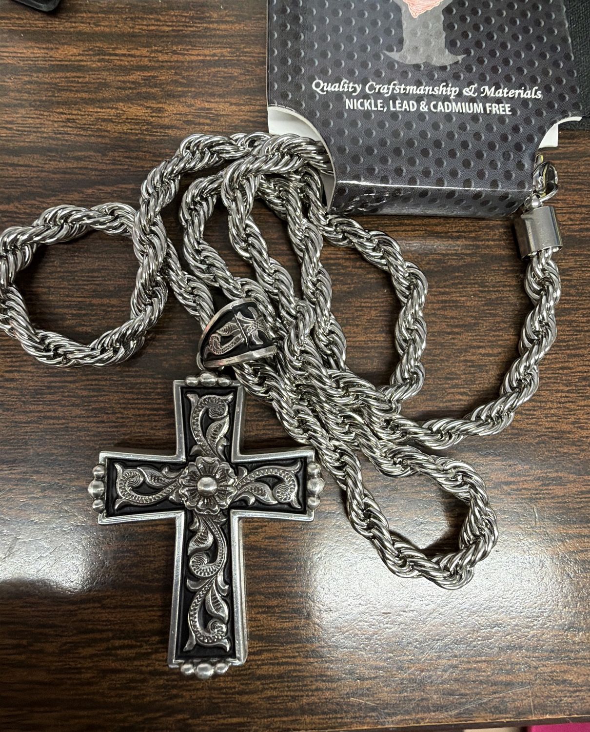 Necklace Scroll Cross - 32111 32110