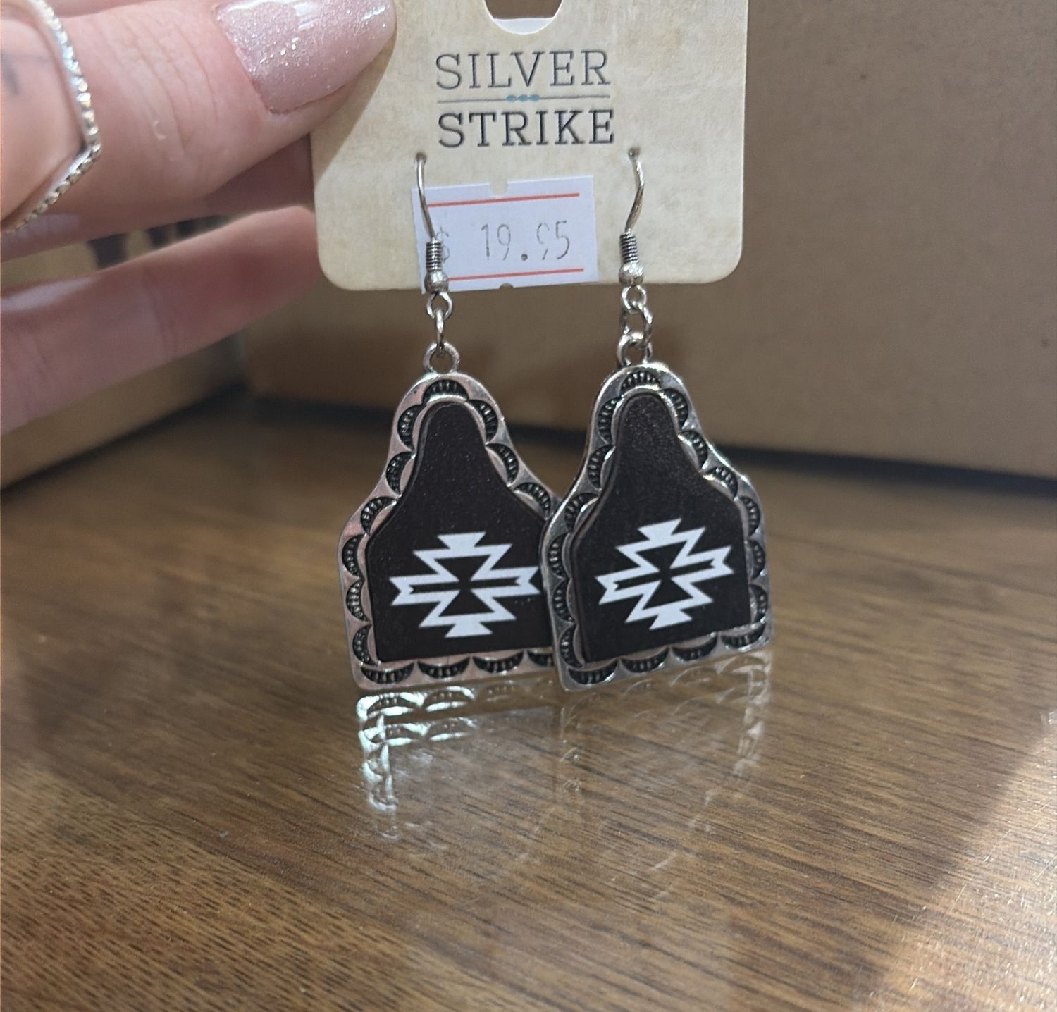 Earrings Silver/Black - D460015901