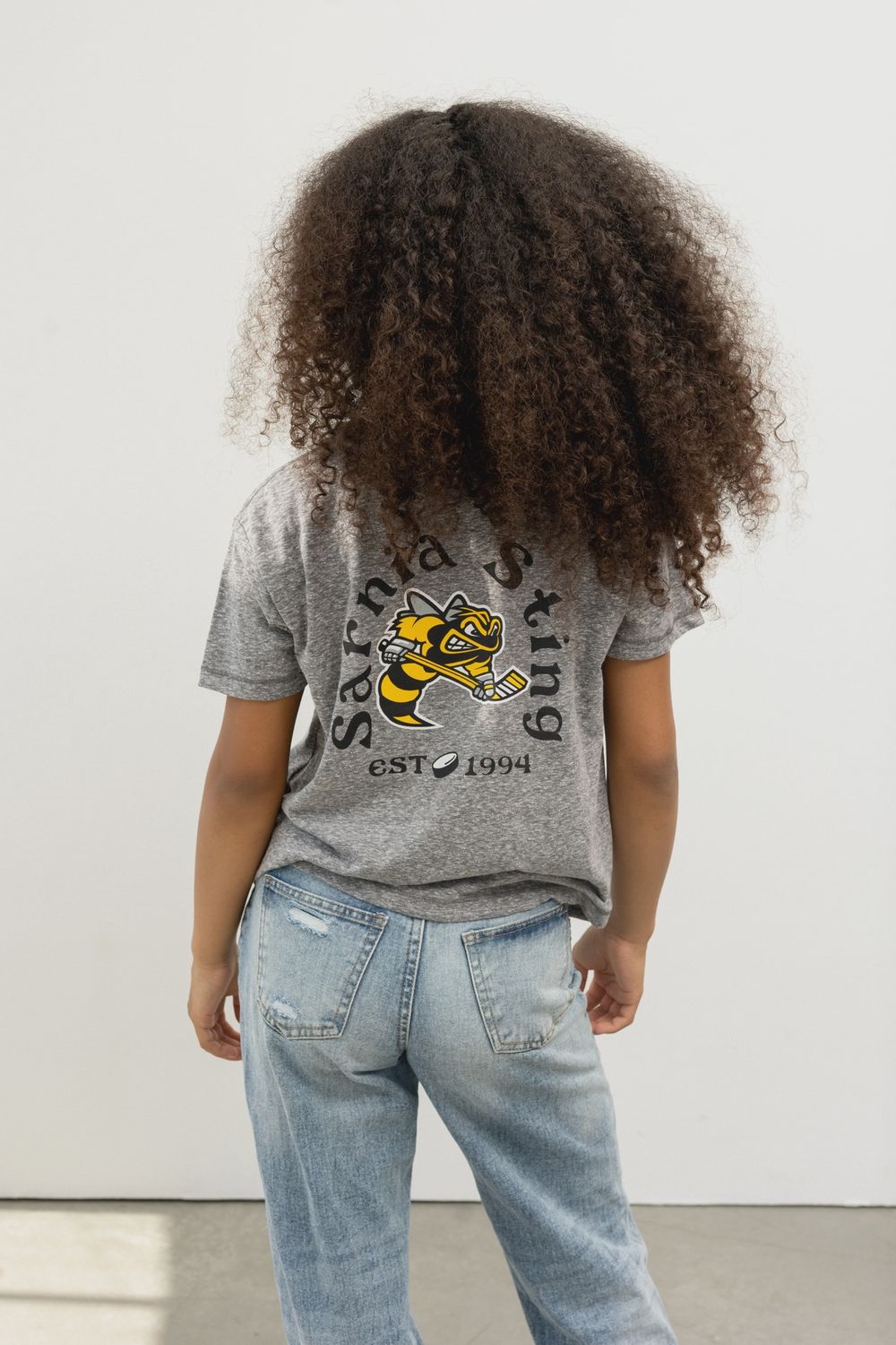 Line Change Relaxed Youth Grey Tee