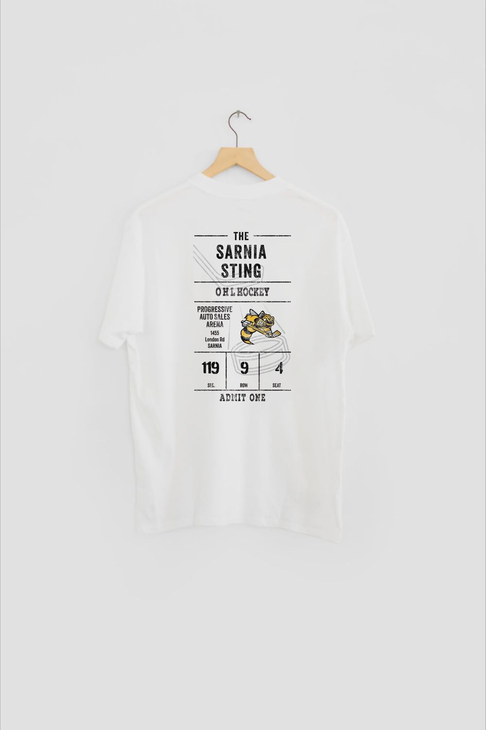 White Line Change Ticket Tee