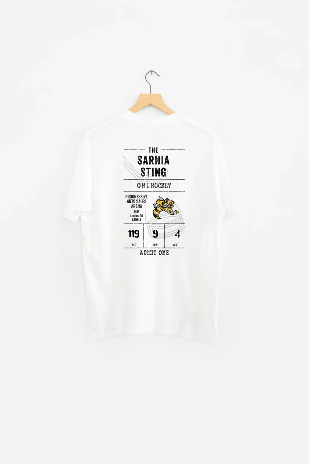 White Line Change Ticket Tee