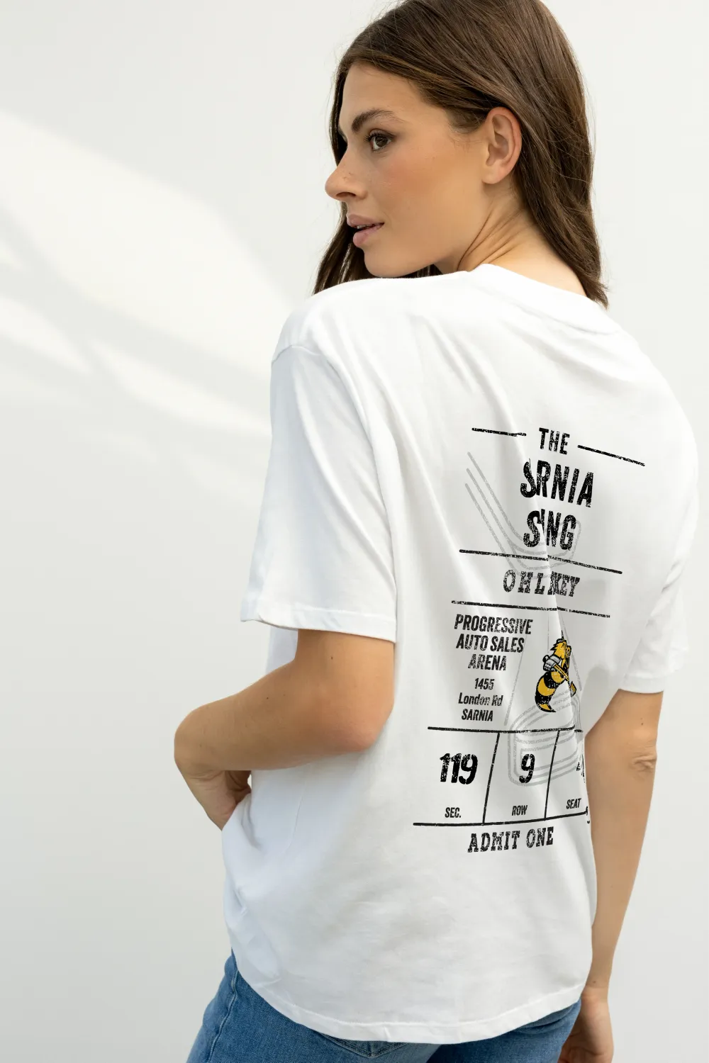 White Line Change Ticket Tee, Size: XS