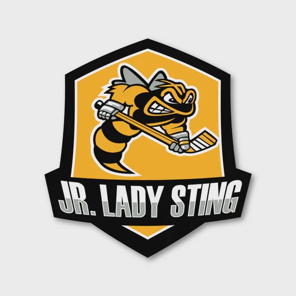 Jr Lady Sting Vinyl Sticker 2"