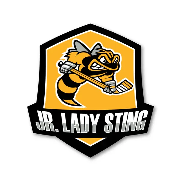 Jr Lady Sting Vinyl Sticker 2"