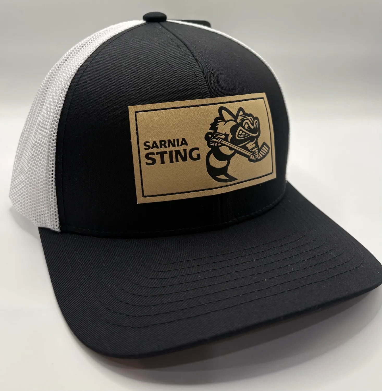 Black with White Trucker Hat