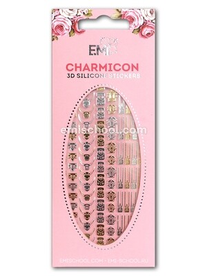 Charmicon 3D Silicone Stickers Locks Gold/Silver