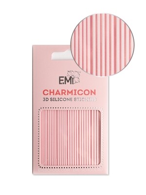 Charmicon 3D Silicone Stickers #163 Lines White