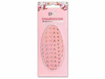 Charmicon 3D Silicone Stickers Lunula #2 Gold/Silver