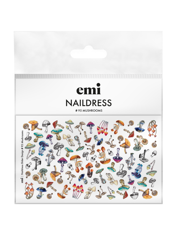 Naildress Slider Design #95 Mushrooms