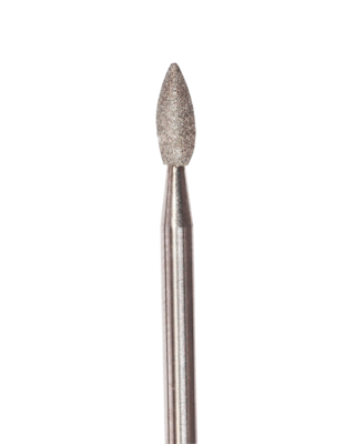 Drop-shaped diamond coated rotary file 2,7 mm, Fine abrasiveness