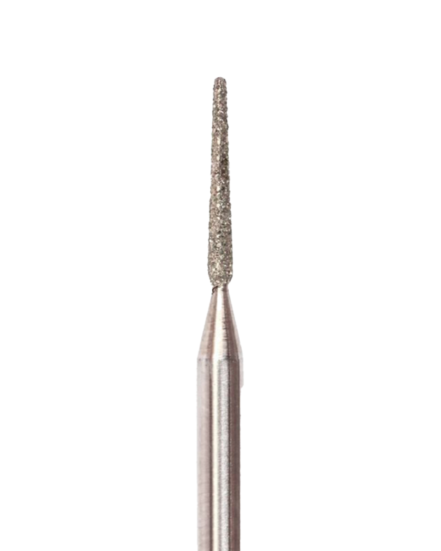 Needle cone-shaped diamond coated rotary file, 1,4 mm, abrasiveness