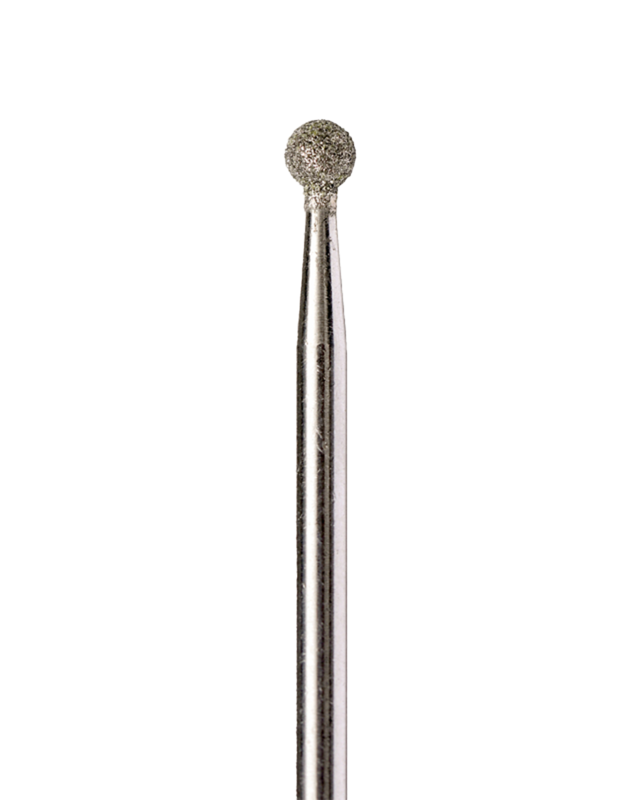 Ball-Shaped Diamond Coated Rotary File, 3 mm, Medium abrasiveness