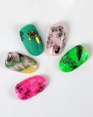 Stamping plate #10 Botany