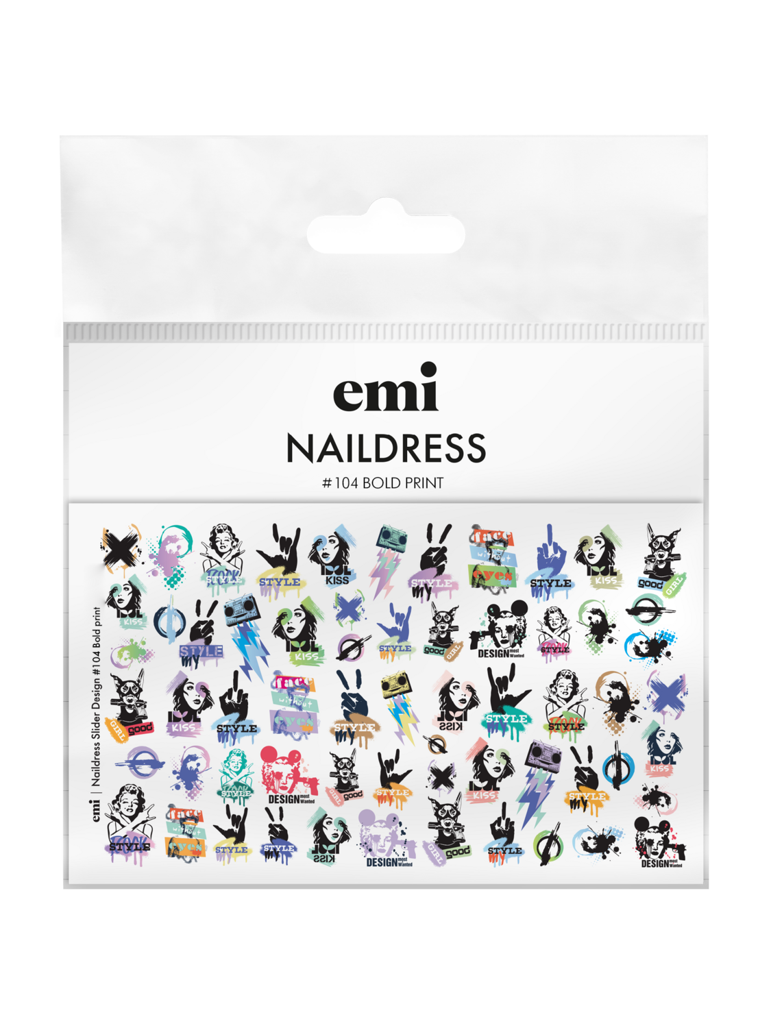 Naildress Slider Design #104 Cheeky Print
