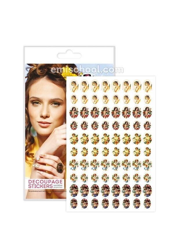 Gift Decoupage Stickers 3D Vintage Angels