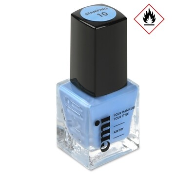 Nail Polish for Stamping Light Blue #10, 9 ml.
