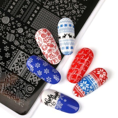 Stamping plate #14 Winter Day