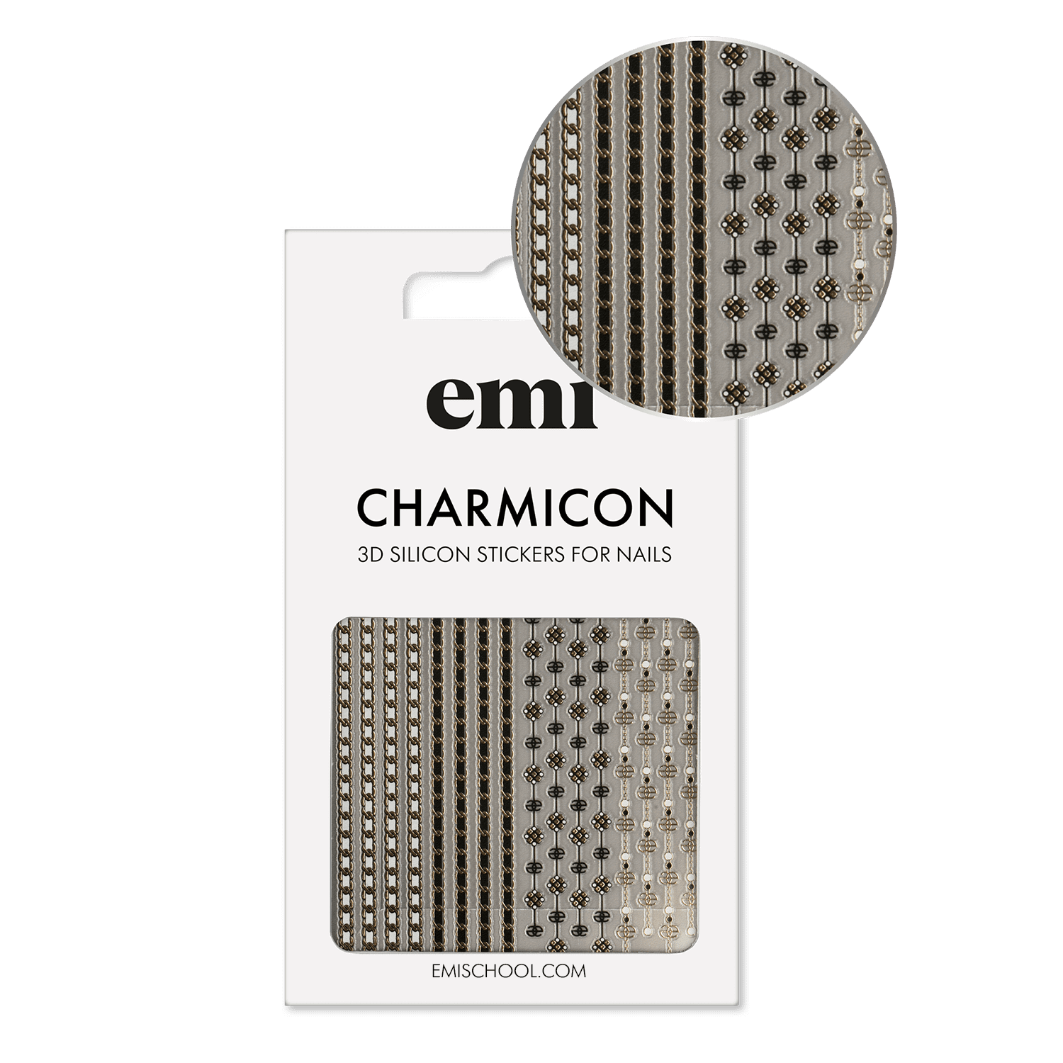 Charmicon 3D Silicone Stickers #236 Fashion chains