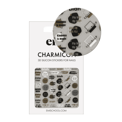 Charmicon 3D Silicone Stickers #242 Dreamy phrases