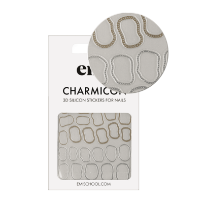 Charmicon 3D Silicone Stickers #241 Abstract chains