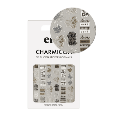Charmicon 3D Silicone Stickers #243 Maple leaves