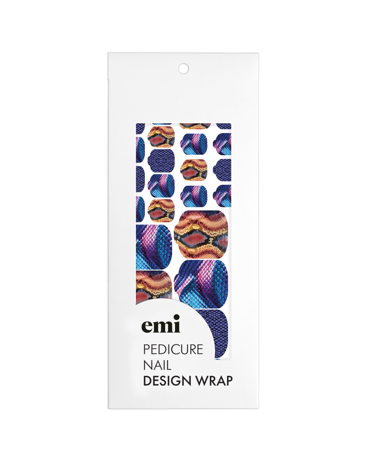 Pedicure nail wraps #4 Python