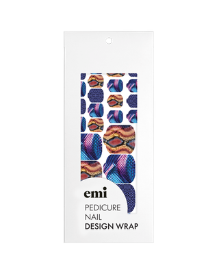 Pedicure nail wraps #4 Python
