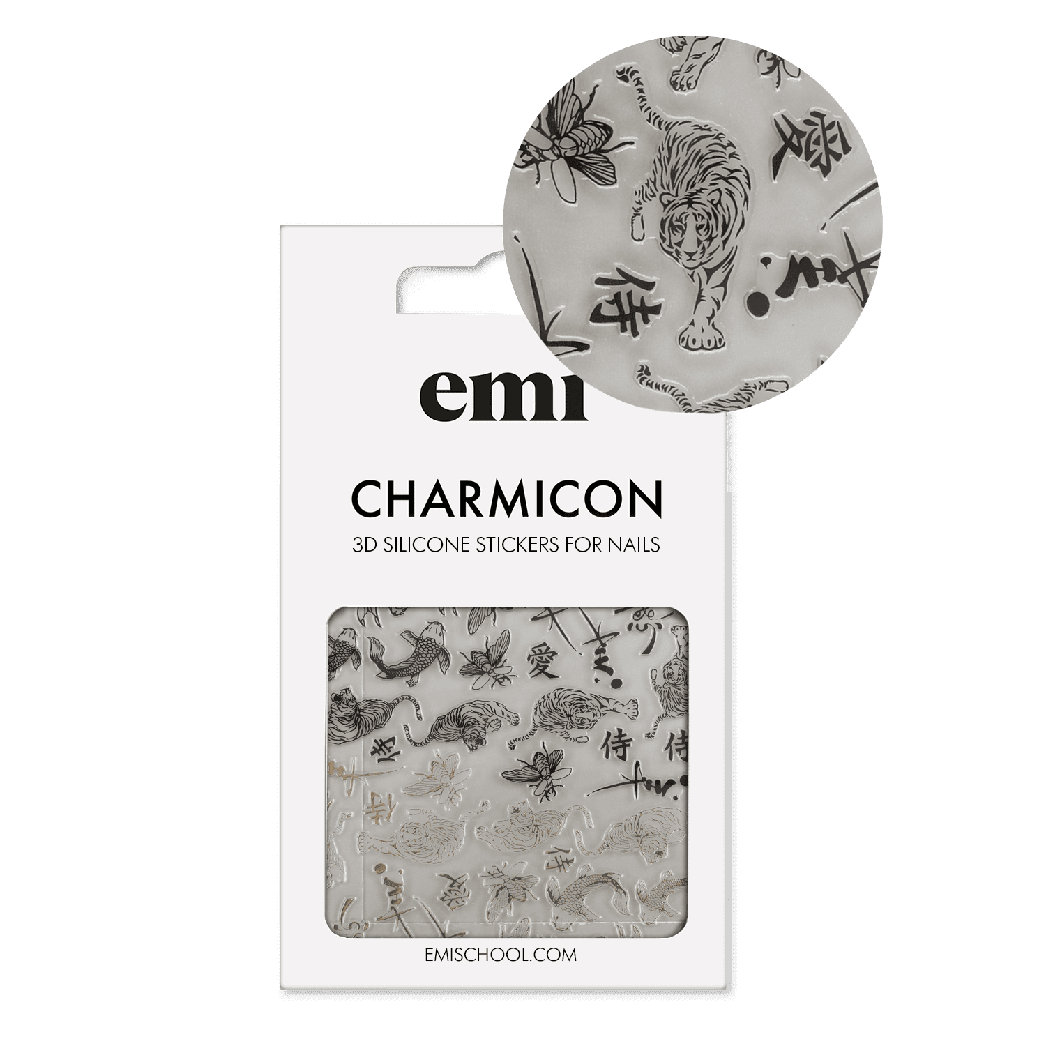 Charmicon 3D Silicone Stickers #254 Eastern Garden