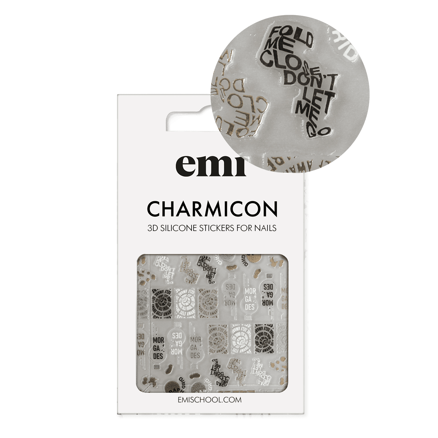 Charmicon 3D Silicone Stickers #260 Brain Teaser