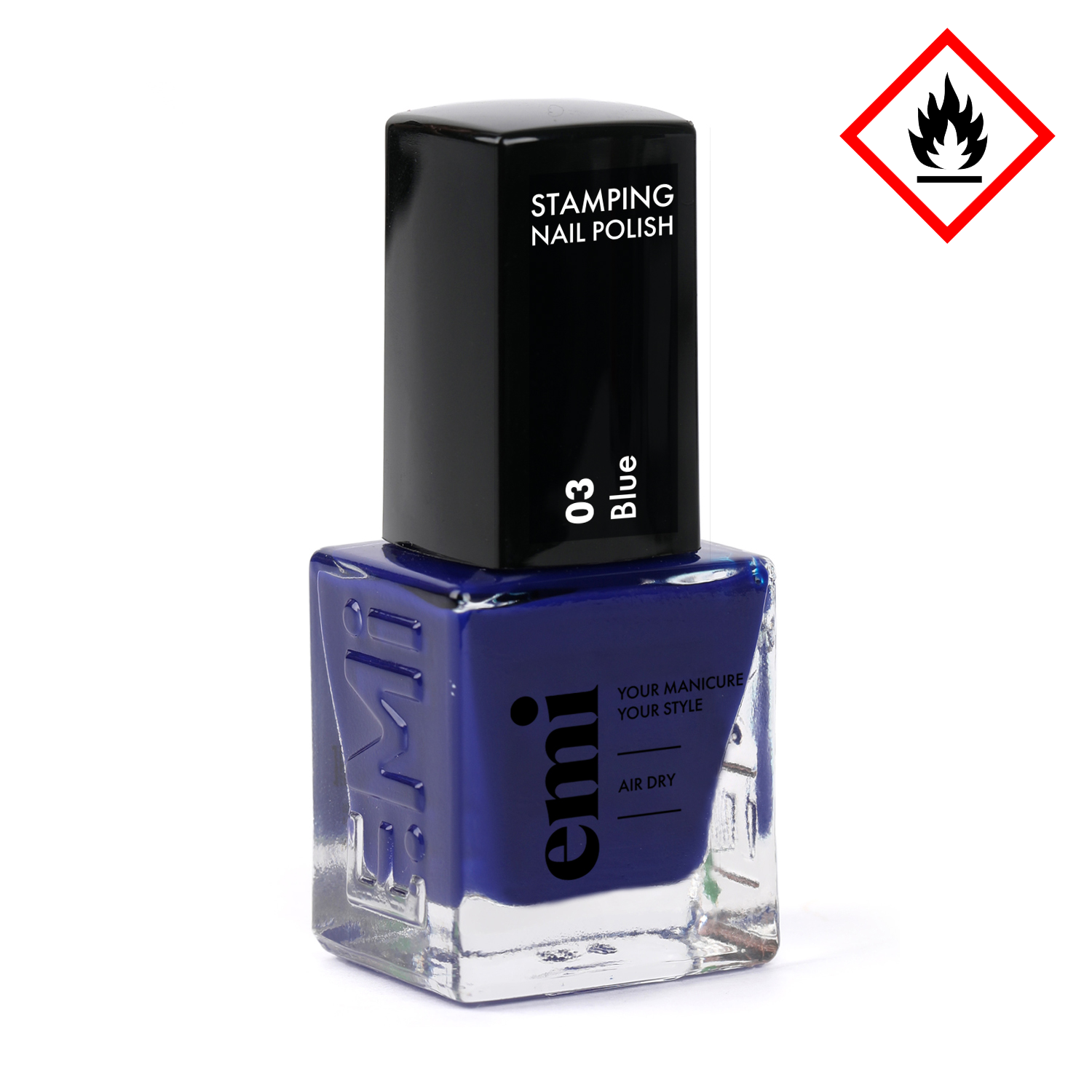 Nail Polish for Stamping Blue #3, 9 ml.