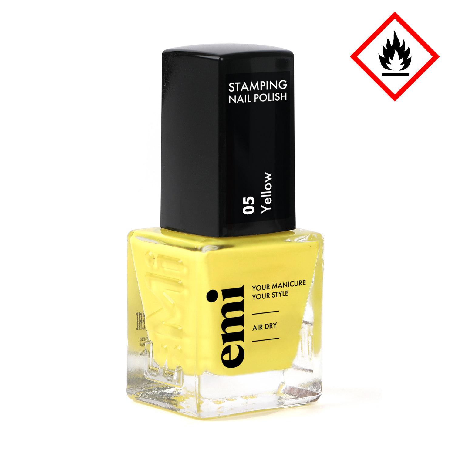 Nail Polish for Stamping Yellow #5, 9 ml.