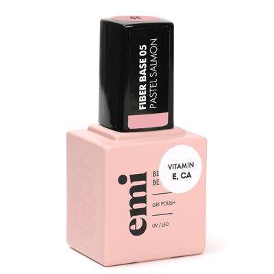 Fiber Base Gel Pastel Salmon #5, 15 ml.