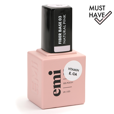 Fiber Base Gel Natural Pink #3, 15 ml.