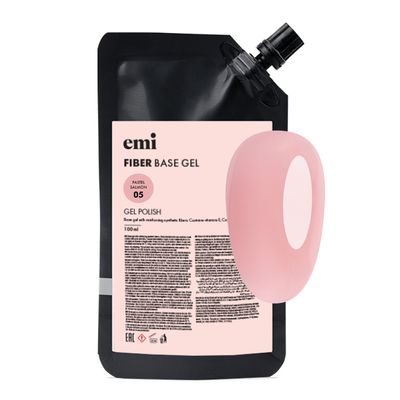 Fiber Base Gel Pastel Salmon #5, 100 ml.