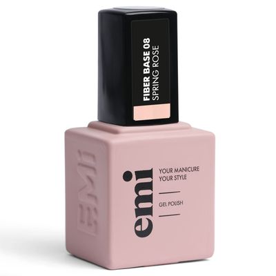 E.MiLac Fiber Base Gel Spring Rose #8, 15 ml.
