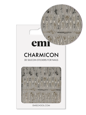 Charmicon 3D Silicone Stickers #231 Flowers and phrases