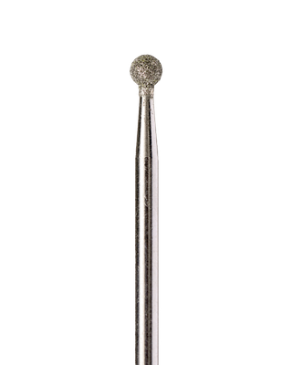 Ball-Shaped Diamond Coated Rotary File, 3 mm, Medium abrasiveness