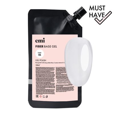 Fiber Base Gel Clear #1, 100 ml.