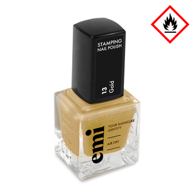 Nail Polish for Stamping #13 Gold, 9 ml.