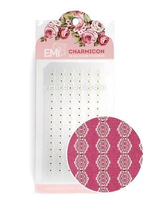 Charmicon 3D Silicone Stickers Ornament White #3