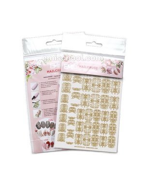 NAILCRUST Pattern Sliders Gold #5