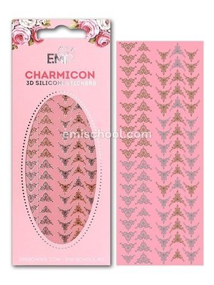 Charmicon 3D Silicone Stickers Lunula #21 Gold/Silver
