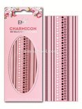 Charmicon 3D Silicone Stickers Stars MIX #2 Black/White