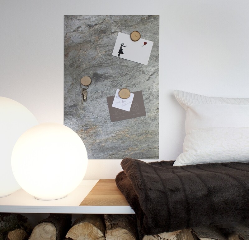 Magnetic board made of real slate - Burning Forest