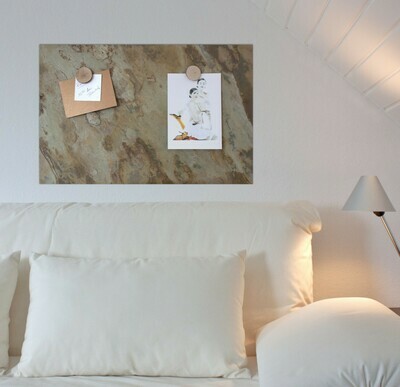 Magnetic board made of real slate - Gold Mountain