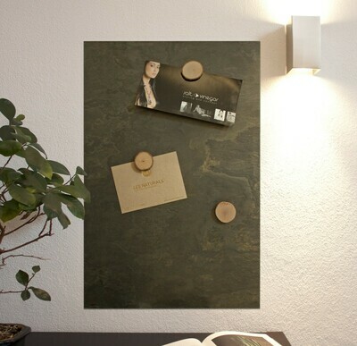 Magnetic board made of real slate - Green Inferno